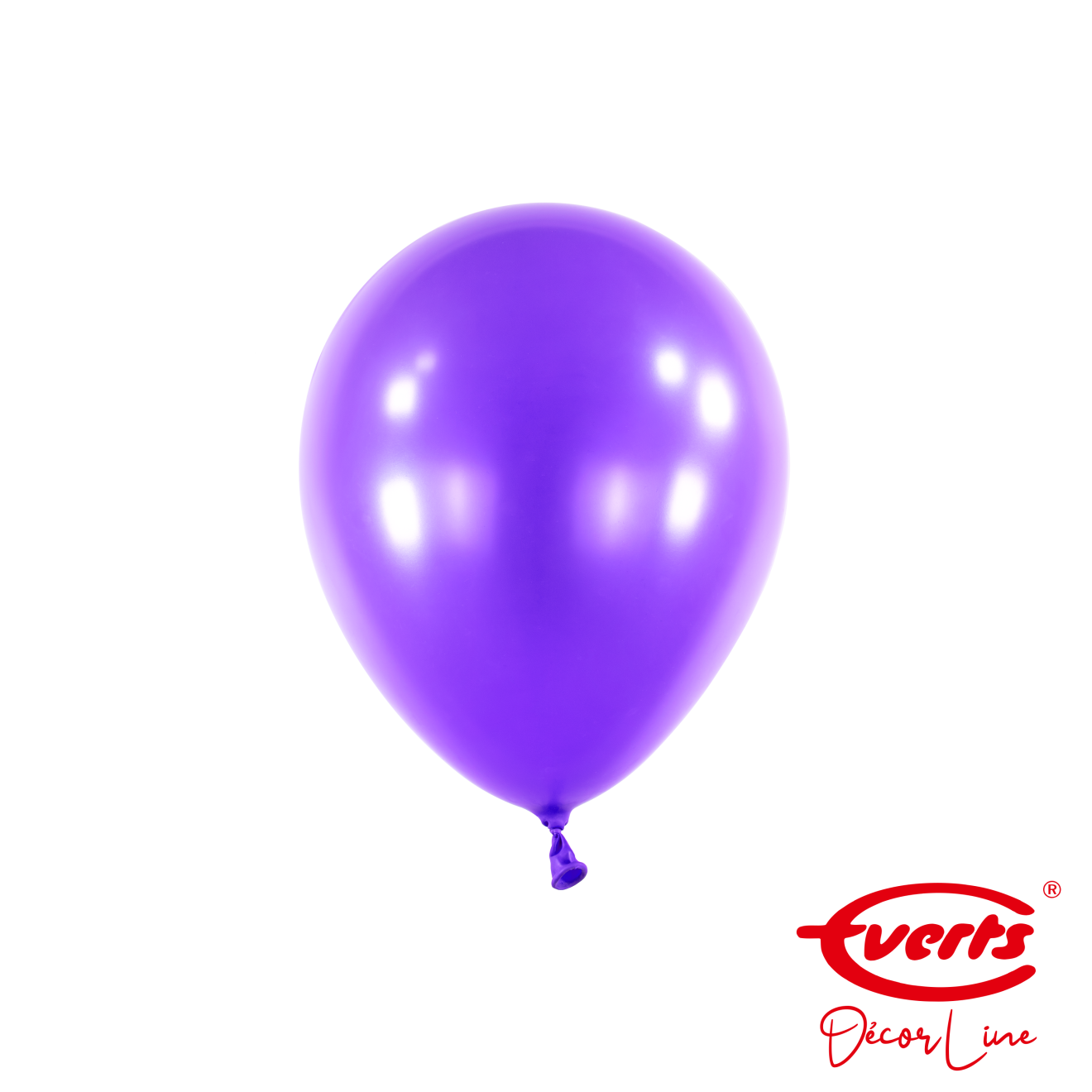 100 Miniballons - DECOR - Ø 13cm - Pearl & Metallic - Purple