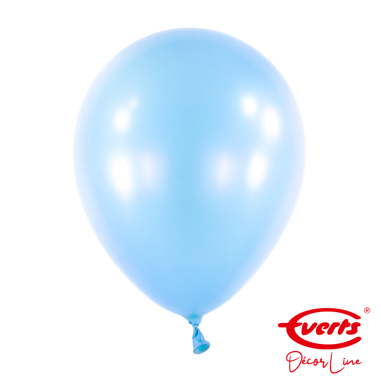 50 Luftballons - DECOR - Ø 28cm - Pearl & Metallic - Pastel Blue