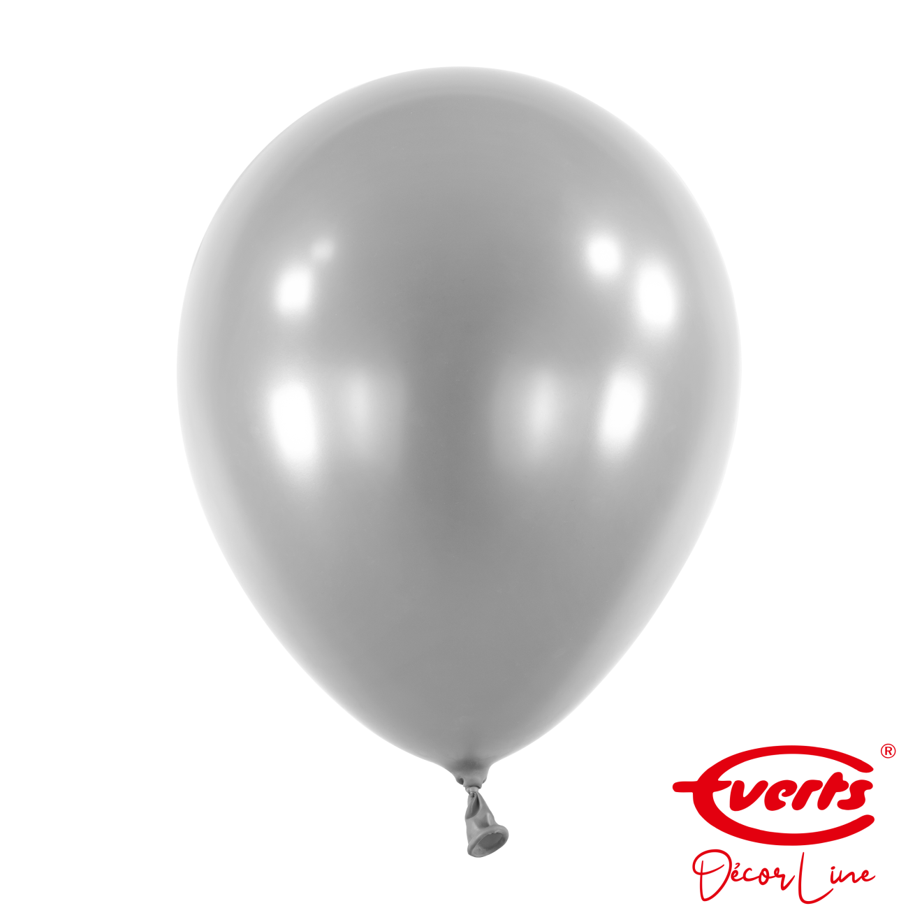 50 Luftballons - DECOR - Ø 28cm - Pearl & Metallic - Silver