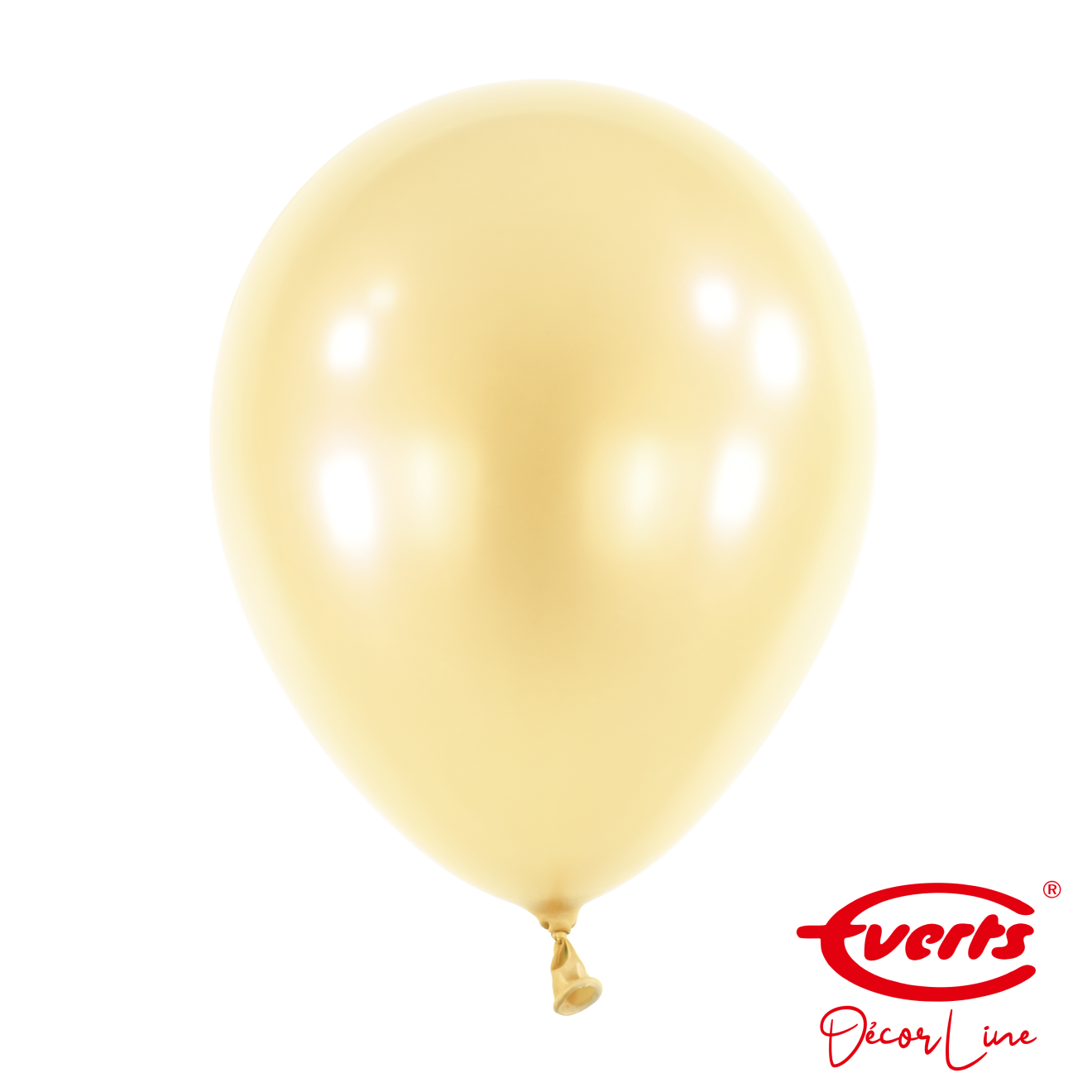 50 Luftballons - DECOR - Ø 28cm - Pearl & Metallic - Vanilla Cream