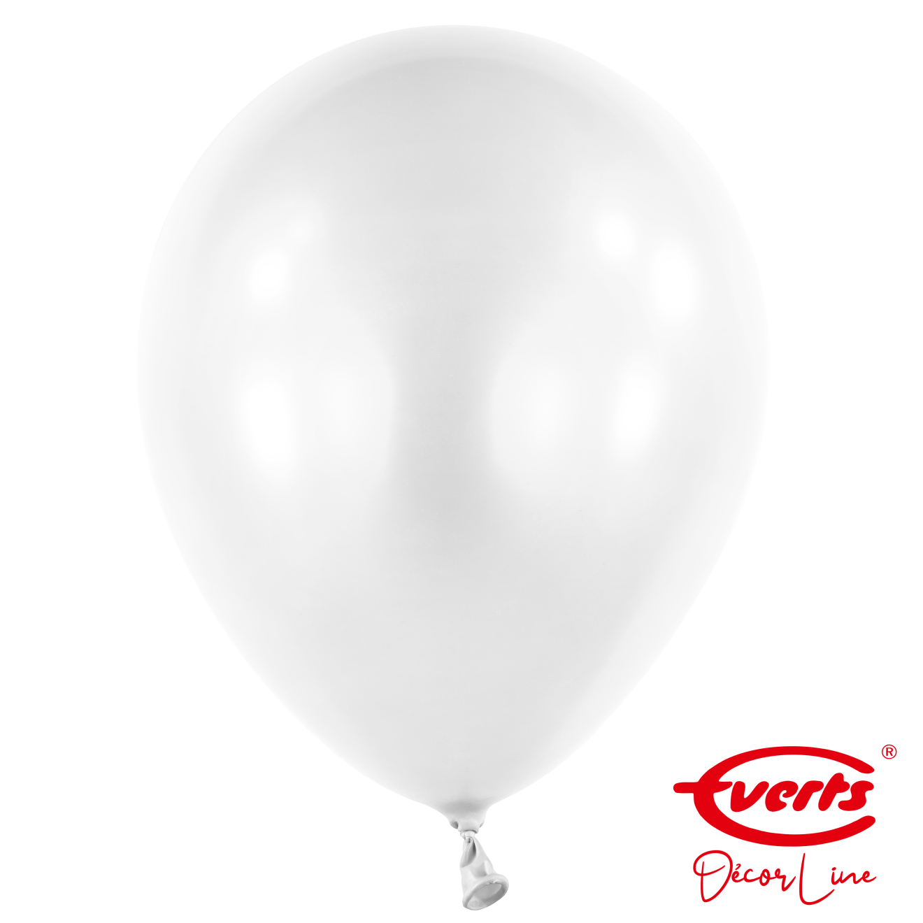50 Luftballons - DECOR - Ø 35cm - Pearl & Metallic - Frosty White