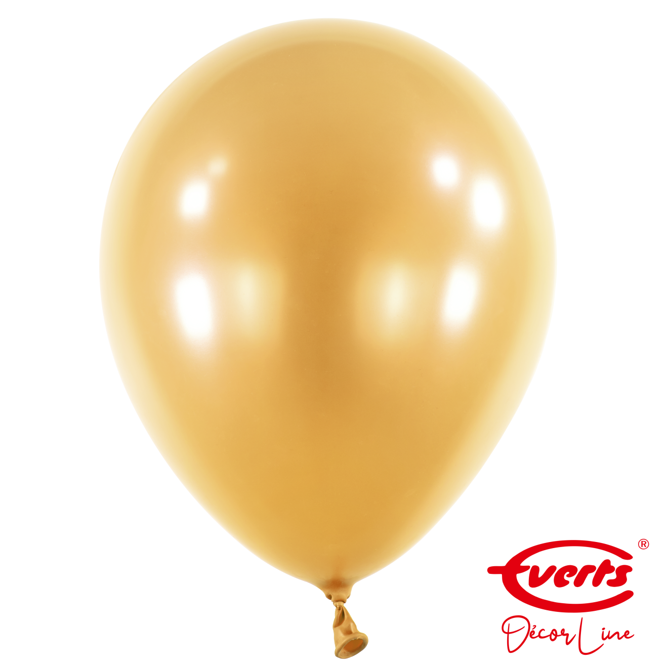 50 Luftballons - DECOR - Ø 35cm - Pearl & Metallic - Gold