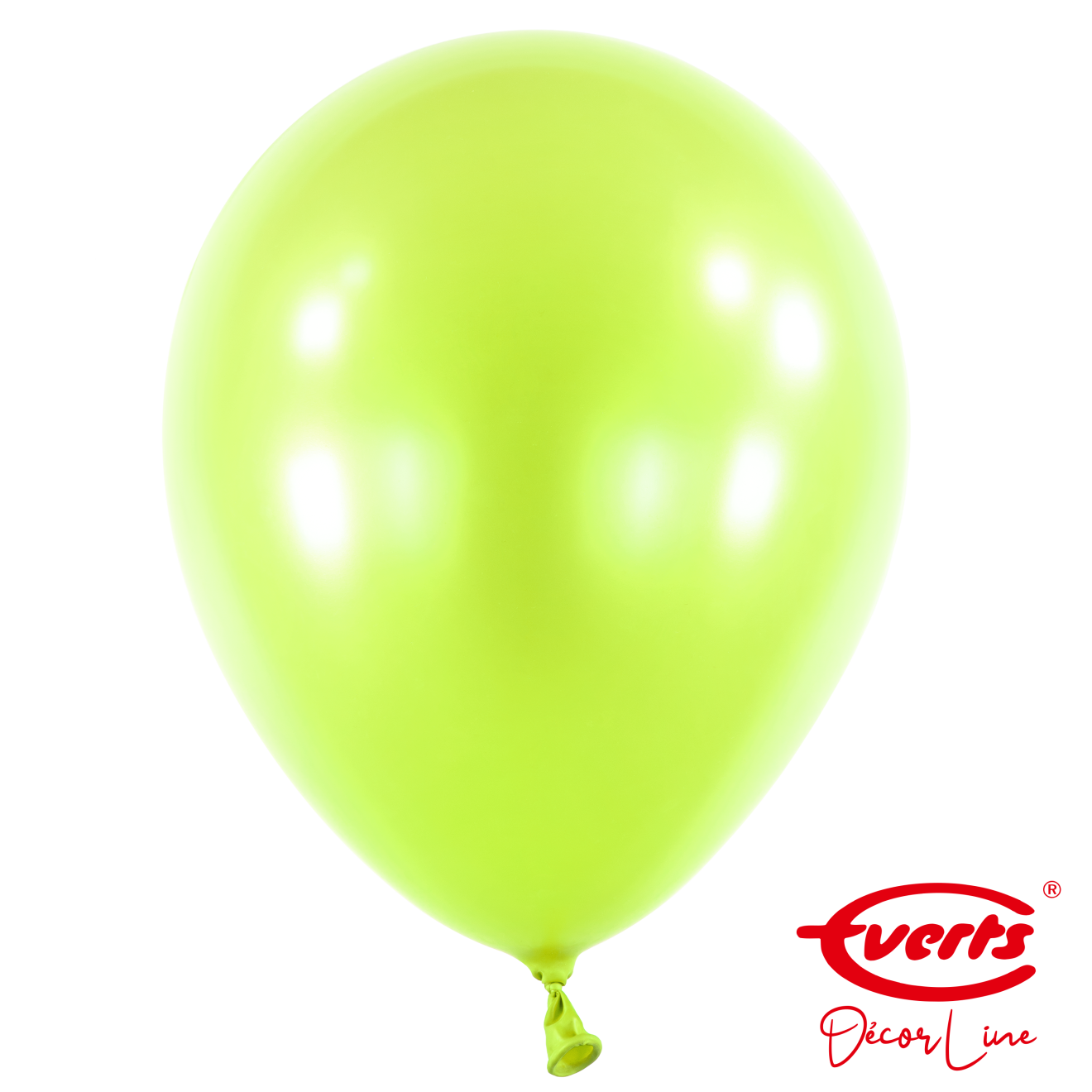50 Luftballons - DECOR - Ø 35cm - Pearl & Metallic - Kiwi