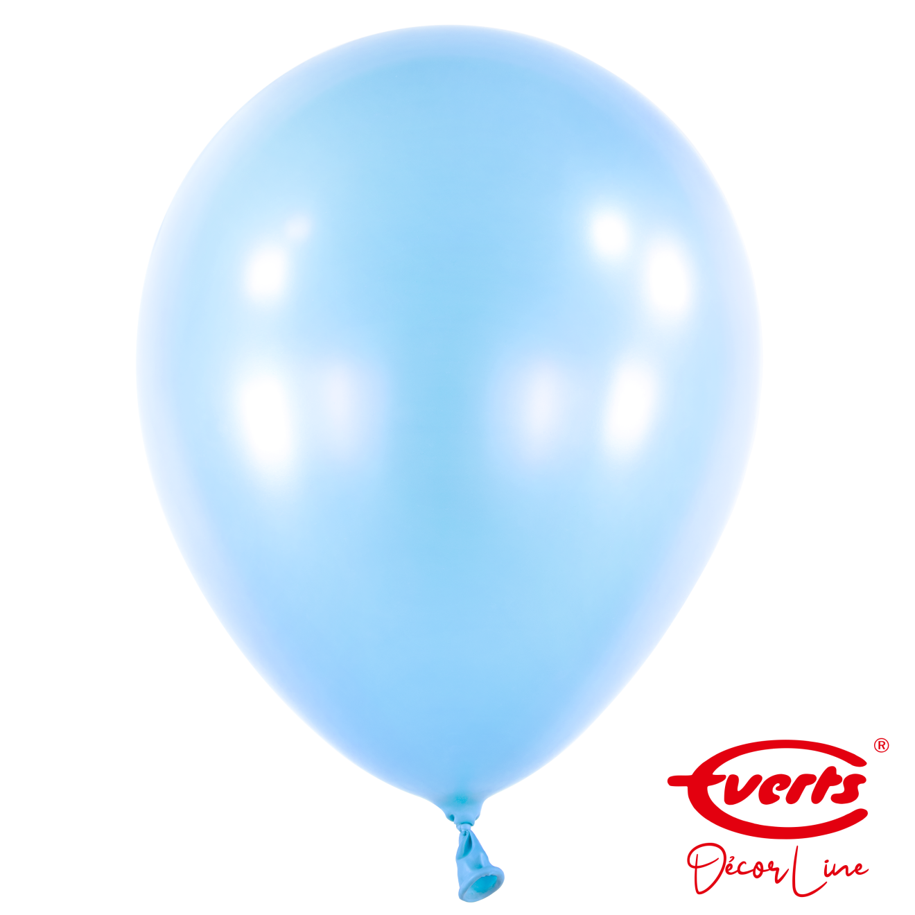 50 Luftballons - DECOR - Ø 35cm - Pearl & Metallic - Pastel Blue