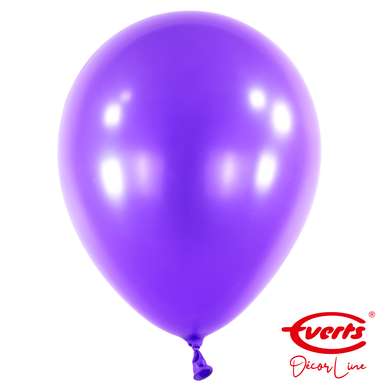 50 Luftballons - DECOR - Ø 35cm - Pearl & Metallic - Purple