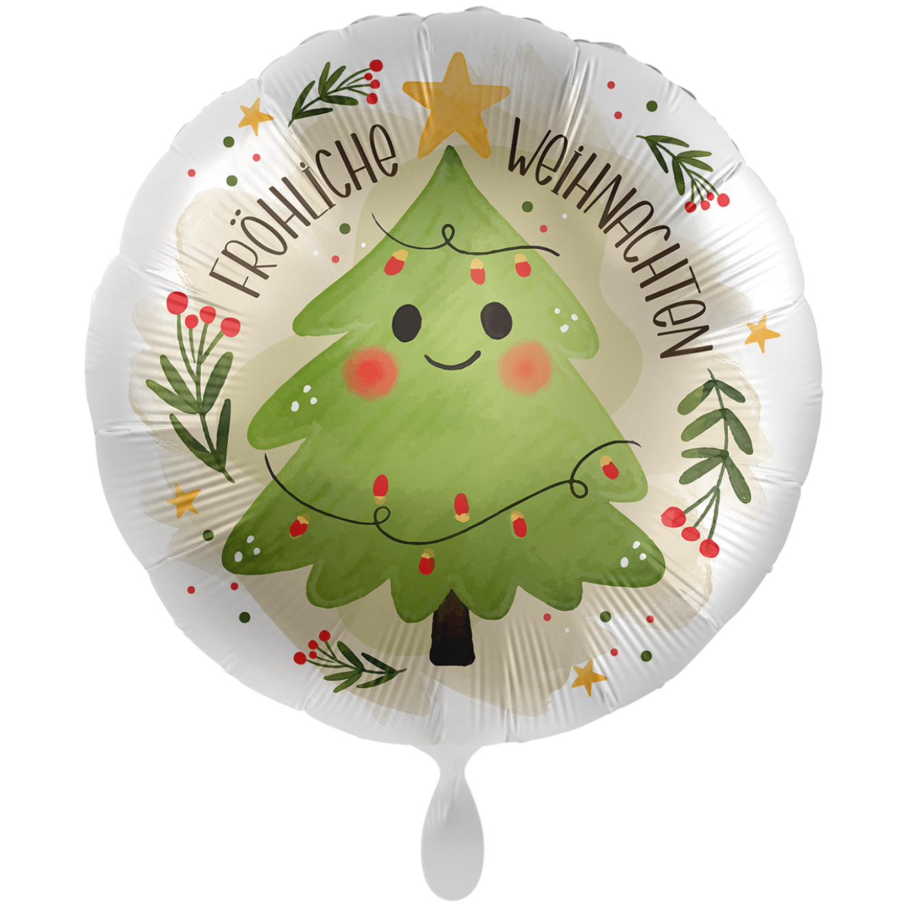 1 Balloon XXL - Happy Christmas Tree - GER
