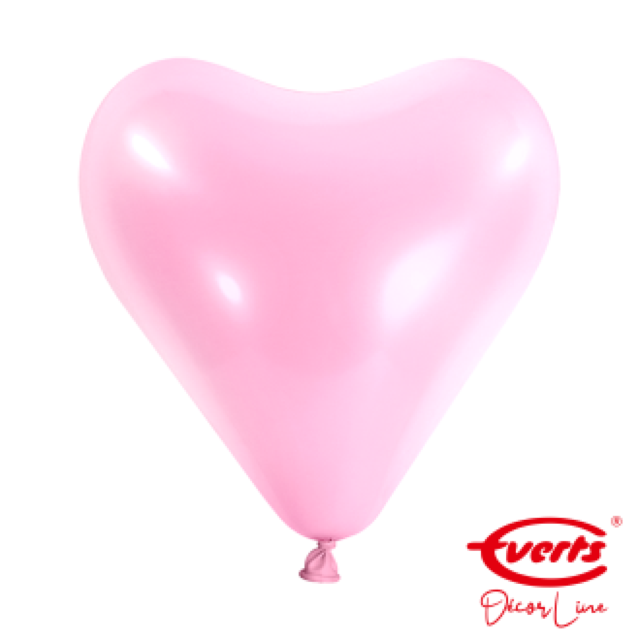 50 Herzballons - DECOR - Ø 30cm - Pretty Pink (Rosa)