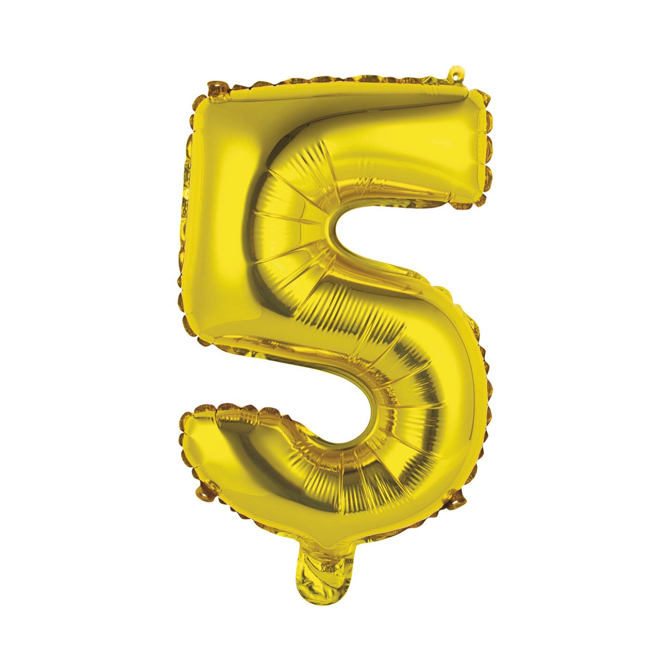 1 Balloon XS - Zahl 5 - Gold