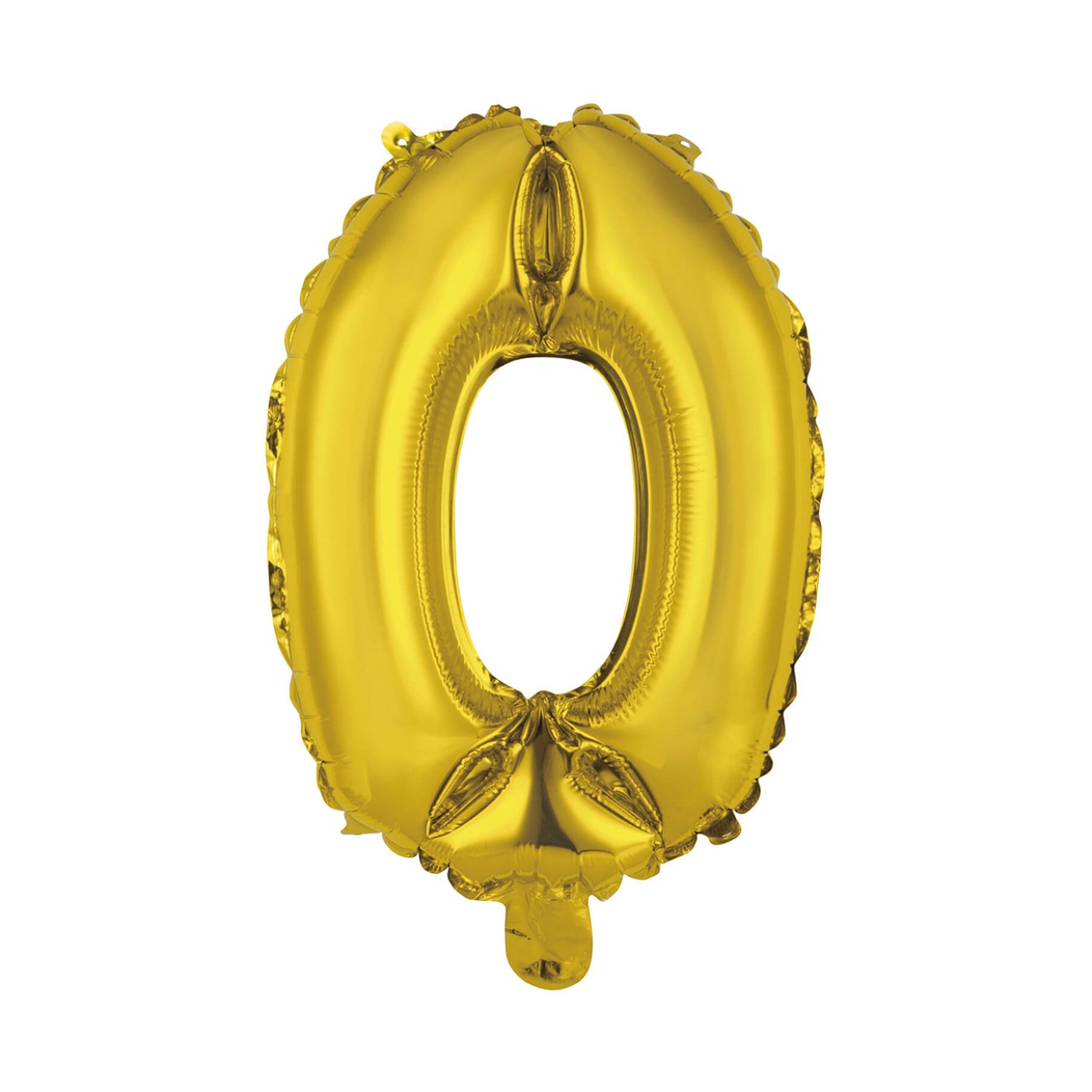 1 Balloon XS - Zahl 0 - Gold