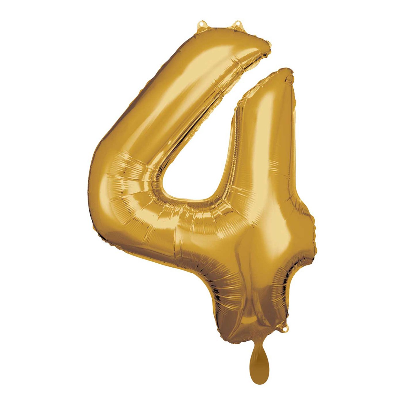 1 Balloon XL - Zahl 4 - Gold