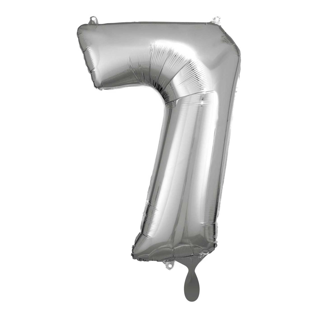 1 Balloon XL - Zahl 7 - Silber