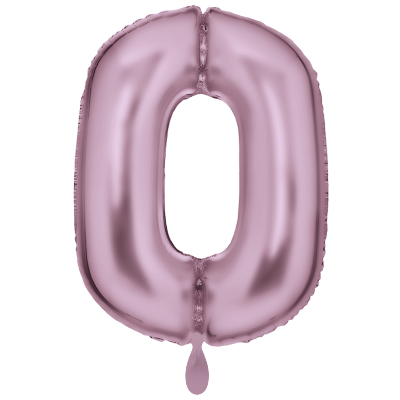 1 Balloon XXL - Zahl 0 - Silk Lustre Pastel Pink