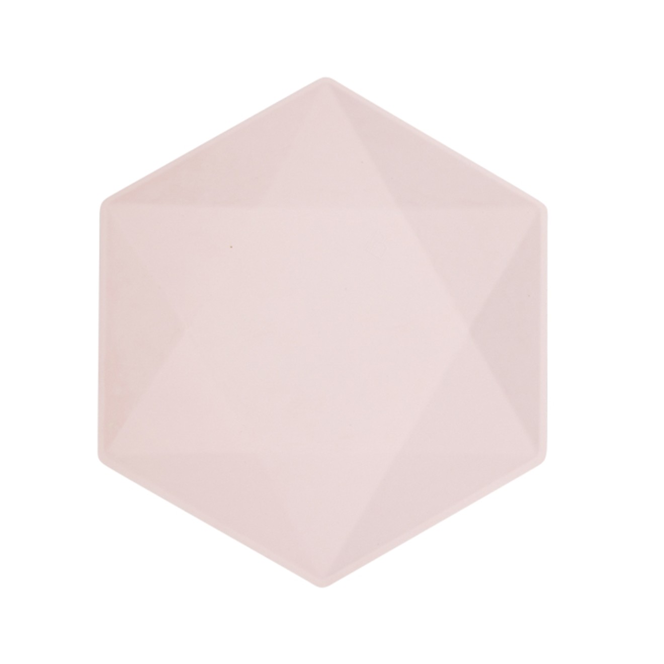 6 Partyteller XL - Hexagonal - pink