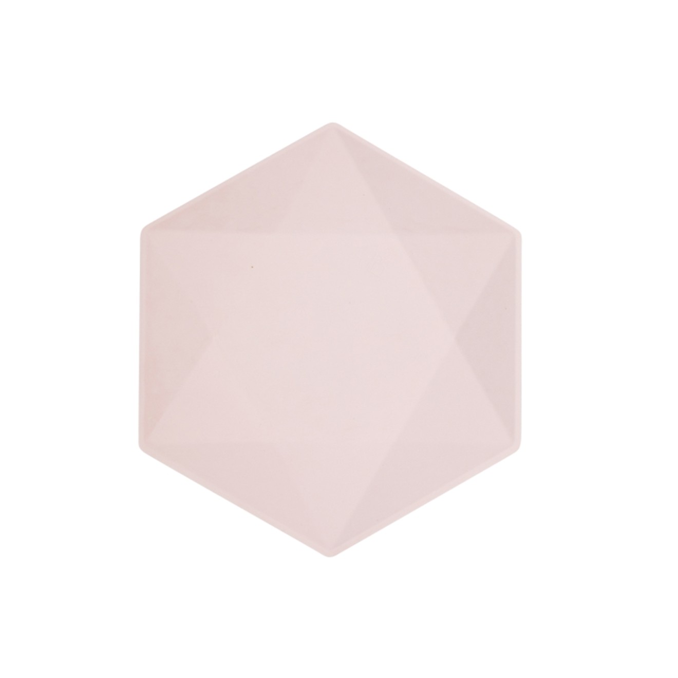6 Partyteller - Hexagonal - pink