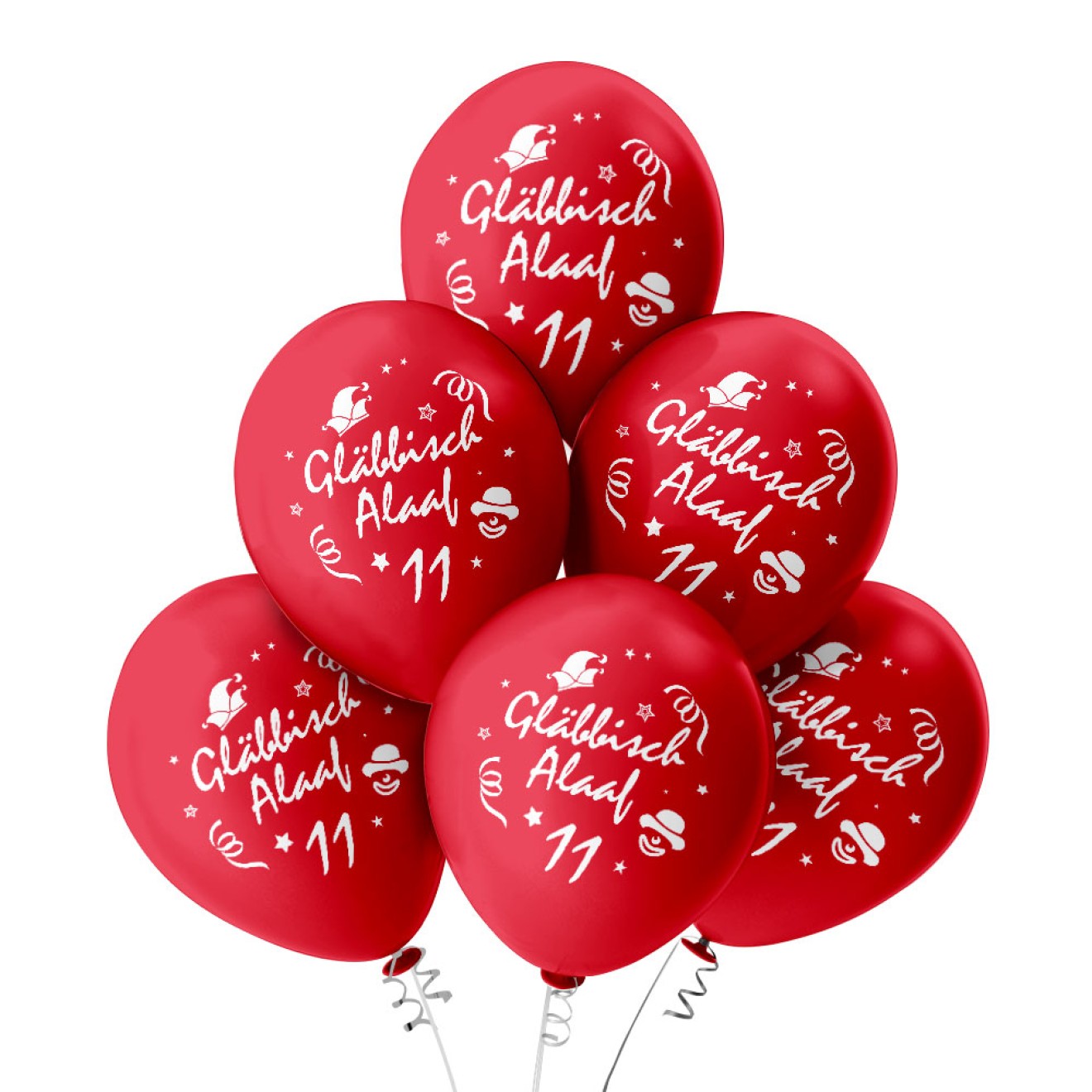 Luftballons Karneval: Gläbbisch Alaaf