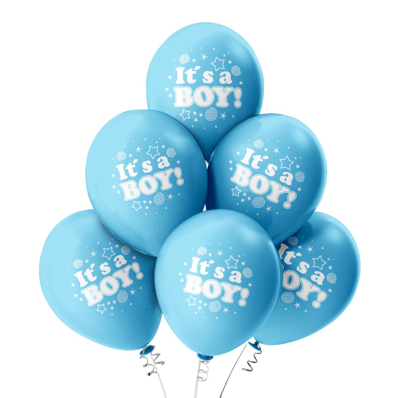 Luftballons Geburt: It`s a Boy (Junge) - Blau Ø 30 cm