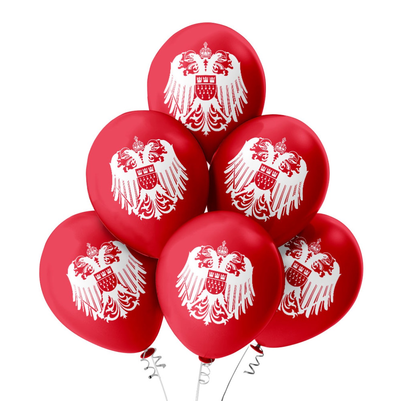 Luftballons Karneval: Kölner Wappen (Adler)