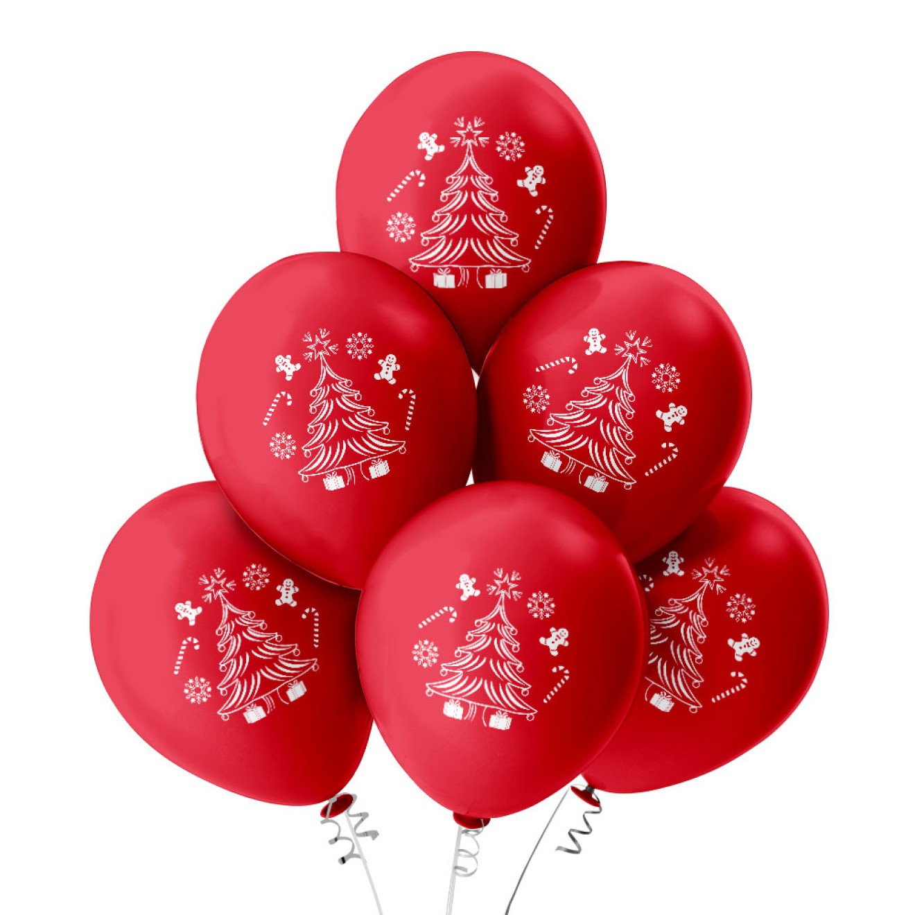 Luftballons Weihnachten: Weihnachtsbaum - Freie Farbwahl