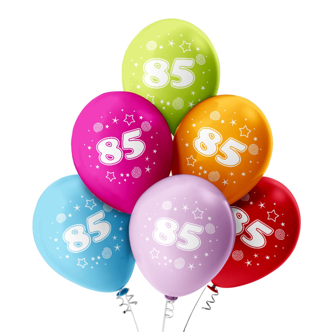Luftballons Zahl - 85
