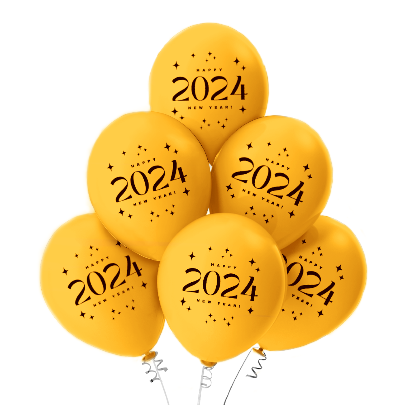 Luftballons Silvester: 2022 - Gold - Metallic