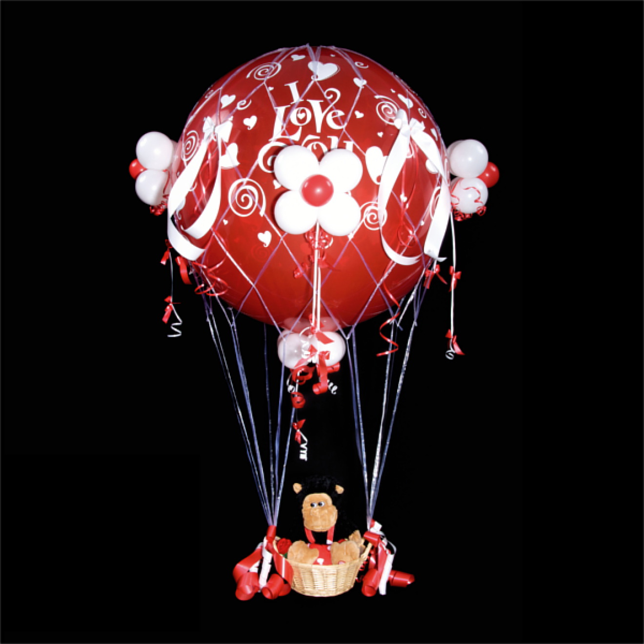 Luftballonnetz Fesselballon bis 80 cm Durchmesser