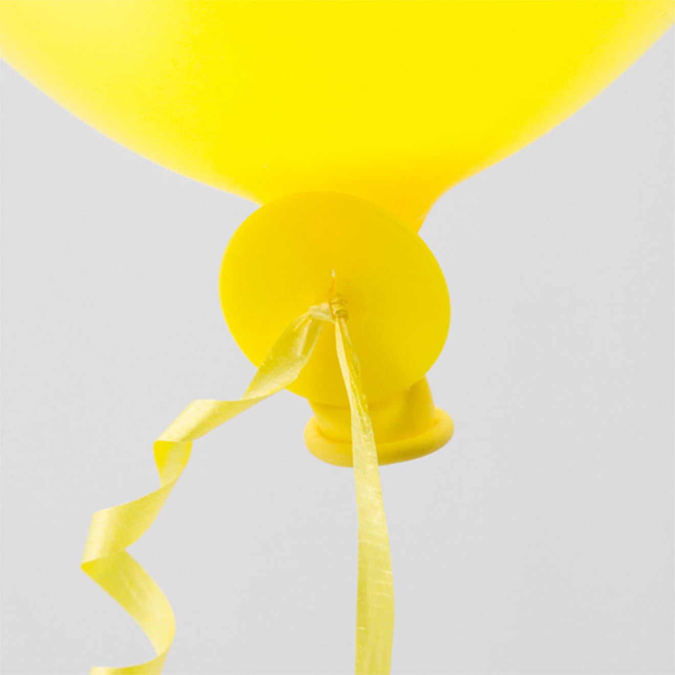 Ballonverschlüsse Helium 100 Stück - Gelb