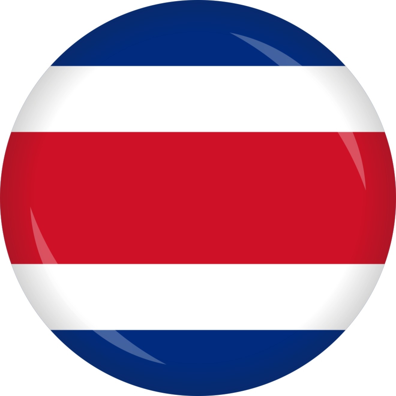 Button Costa Rica Flagge Ø 50 mm