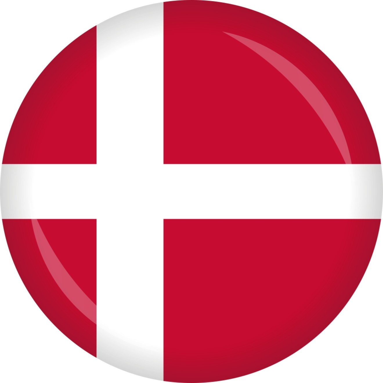 Button Dänemark Flagge Ø 50 mm