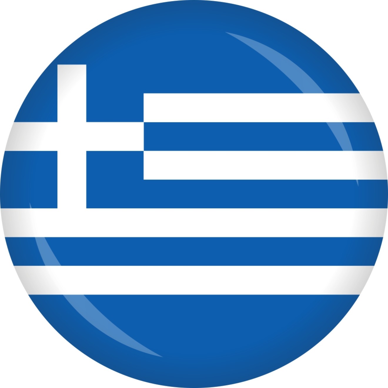 Button Griechenland Flagge Ø 50 mm