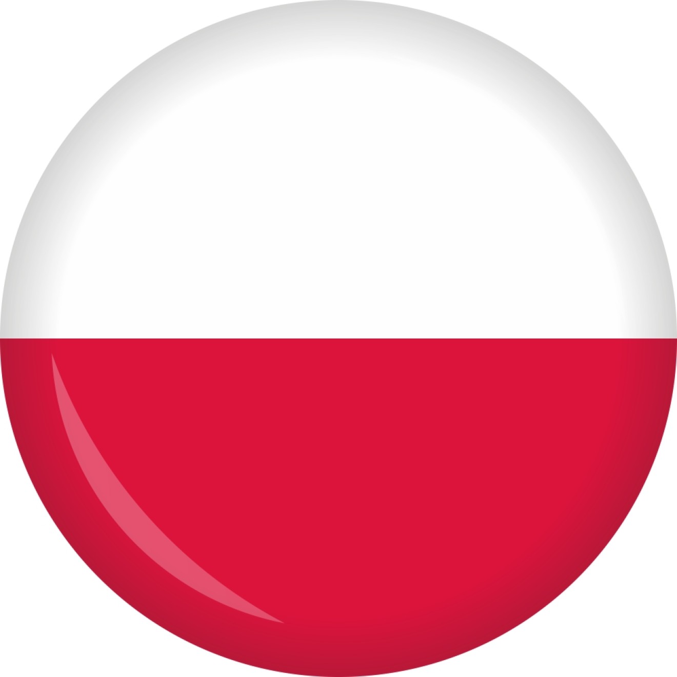 Button Polen Flagge Ø 50 mm