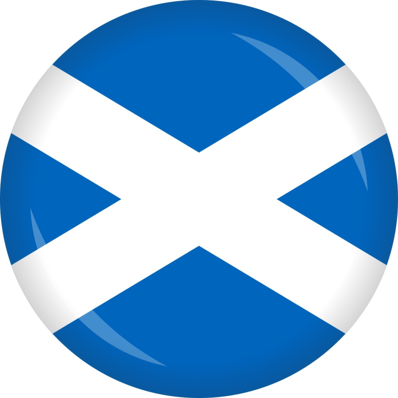 Button Schottland Flagge Ø 50 mm