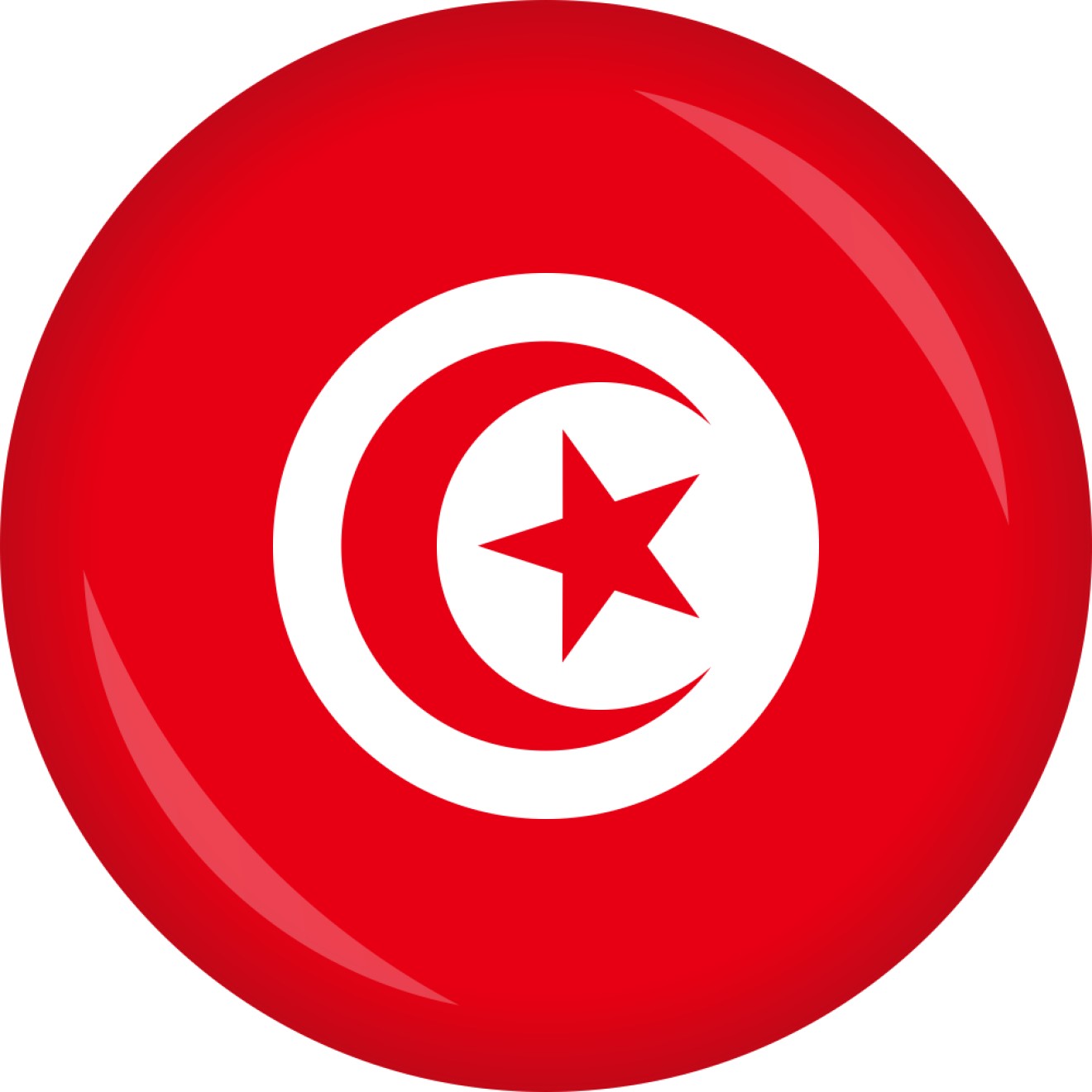 Button Tunesien Flagge Ø 50 mm