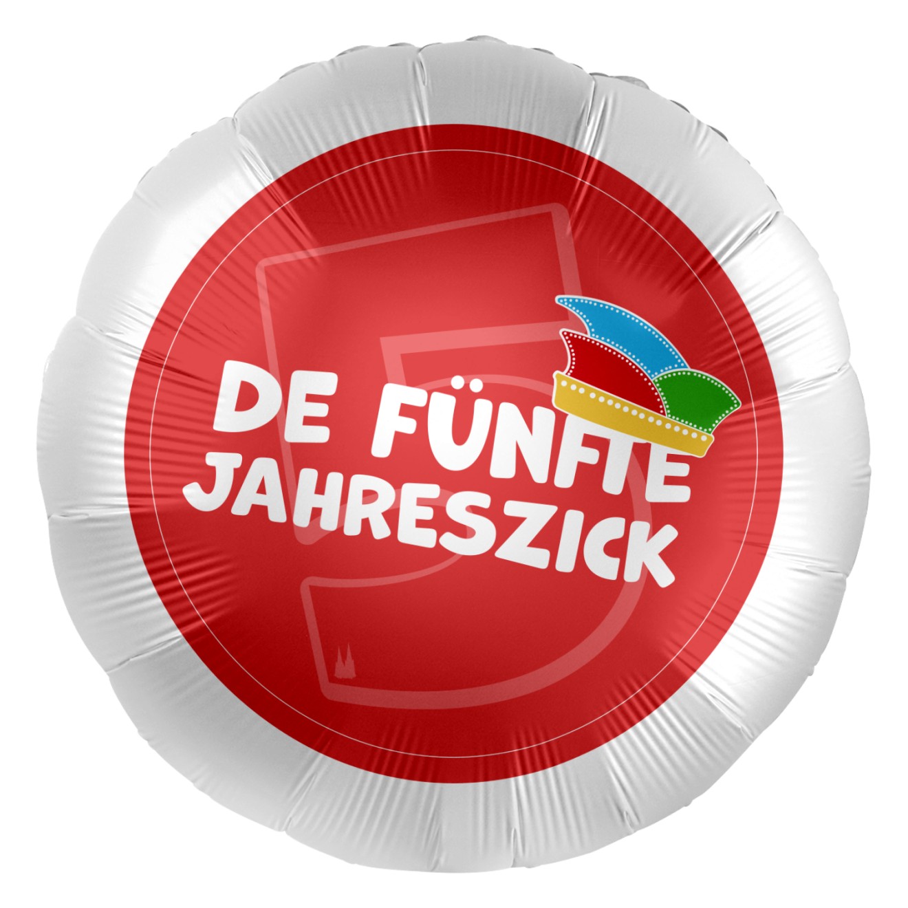 Folienballons Ø 45 cm - Karneval - De fünfte Jahreszick