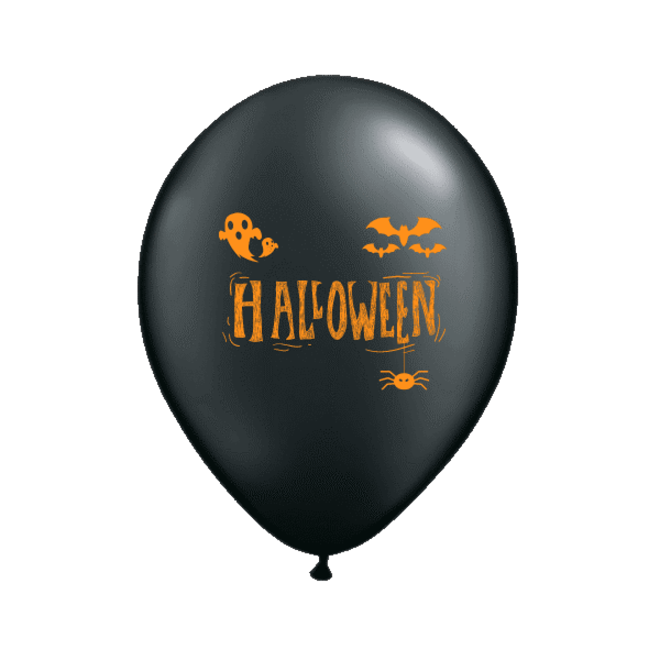 6 Luftballons Halloween - Schwarz