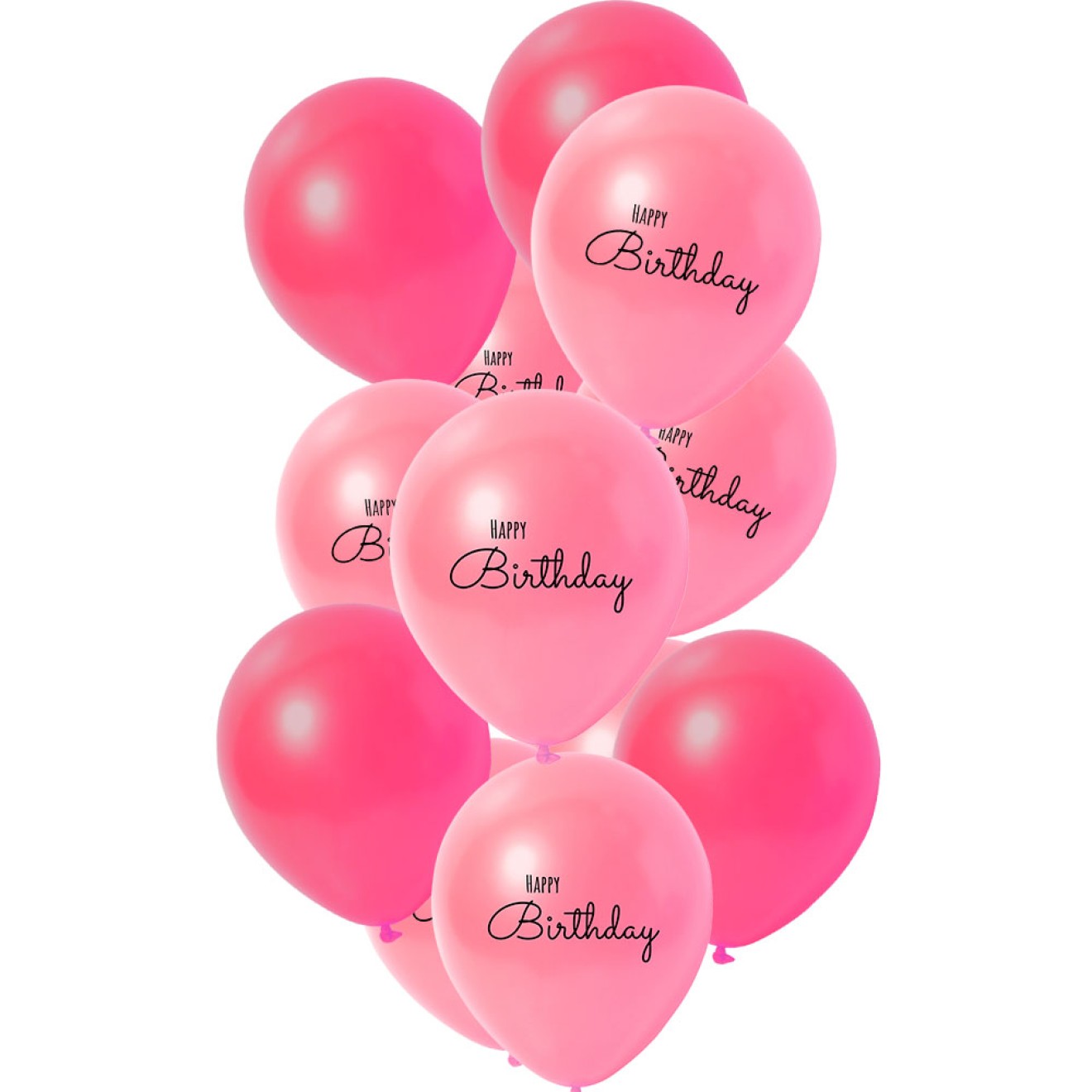 Luftballon Bouquet / Set - Happy Birthday Elegant Lush Blush Ø 30 cm