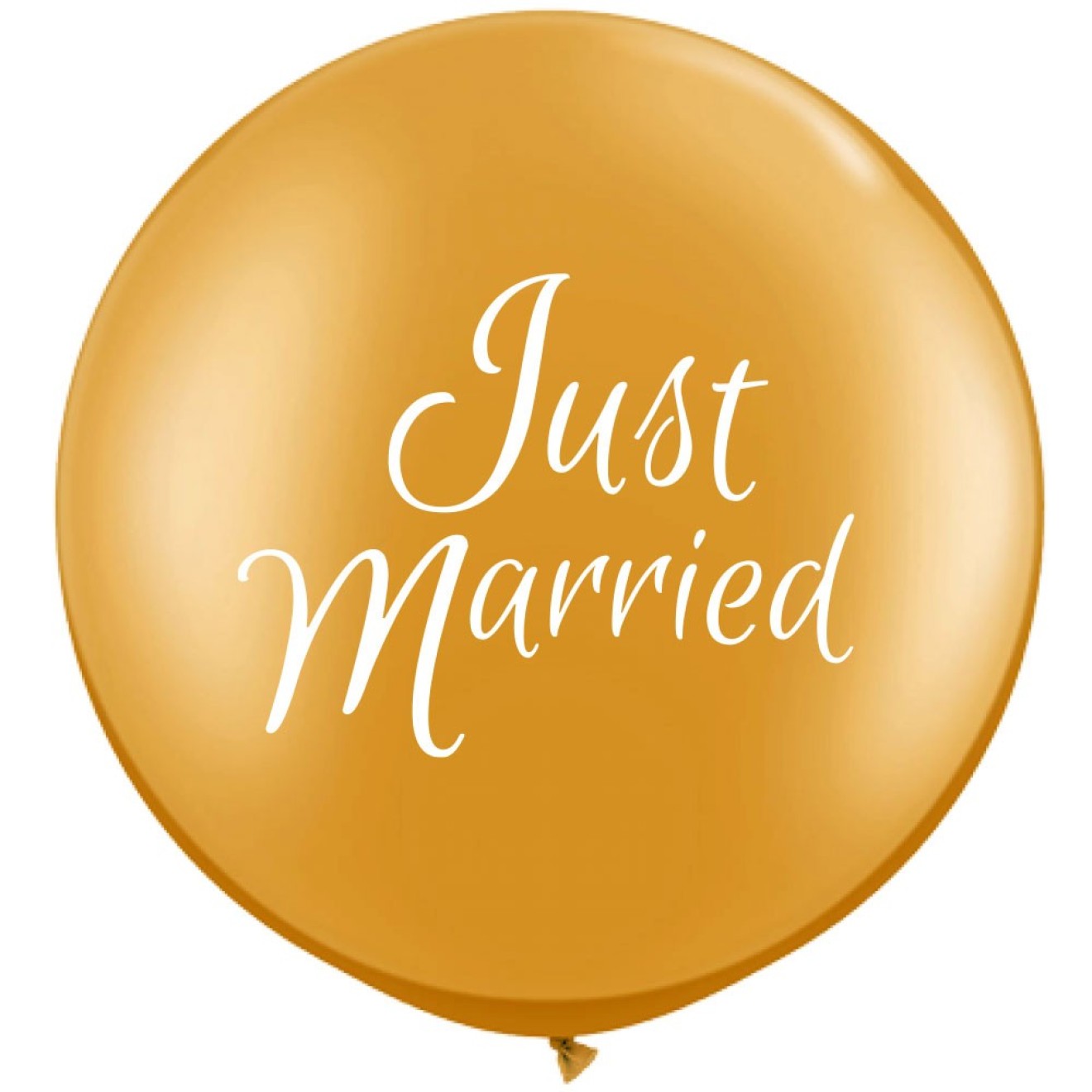 Riesenballon Just Married, Ø 100 cm - Gold