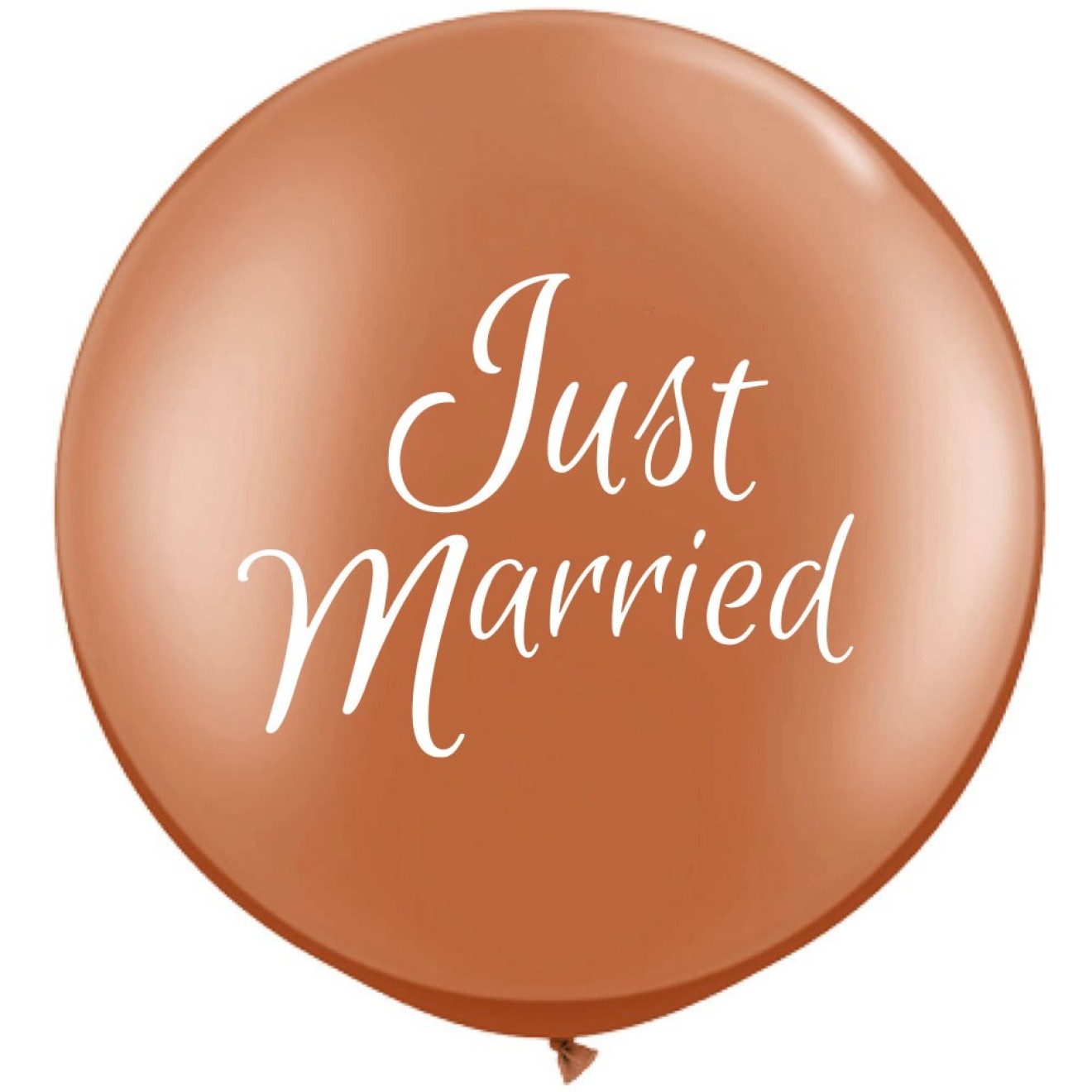 Riesenballon Just Married, Ø 60 cm - Rose Gold