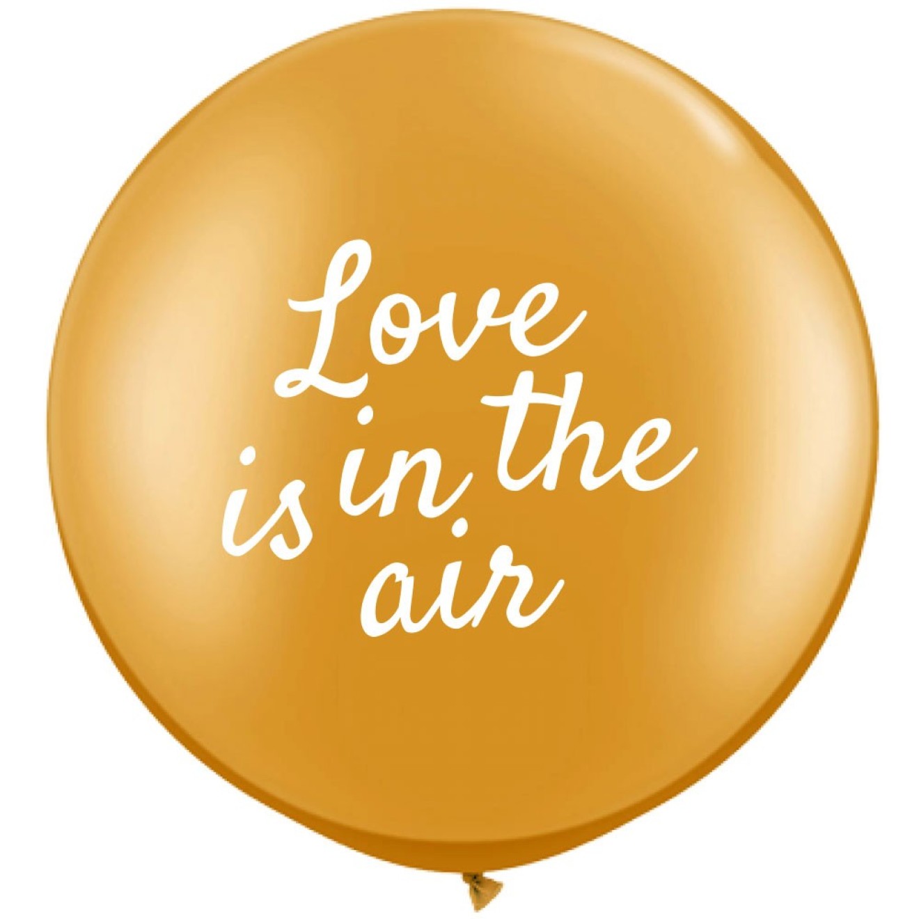 Riesenballon Love is in the air, Ø 100 cm - Gold