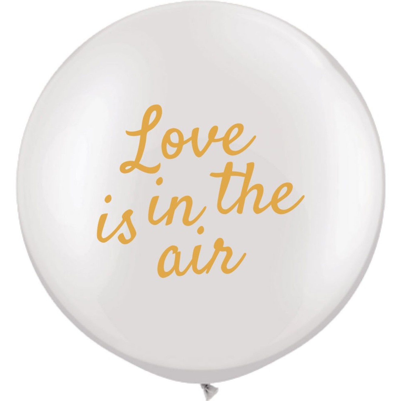Riesenballon Love is in the air, Ø 100 cm - Weiß