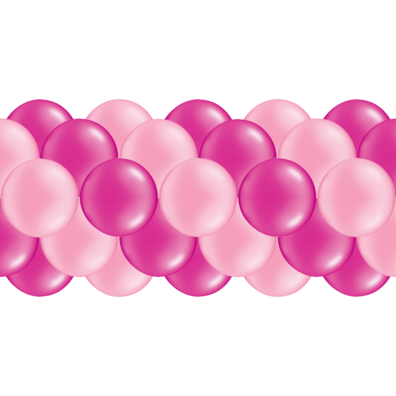 Luftballongirlanden-Set Pink & Rosa ab 3 m