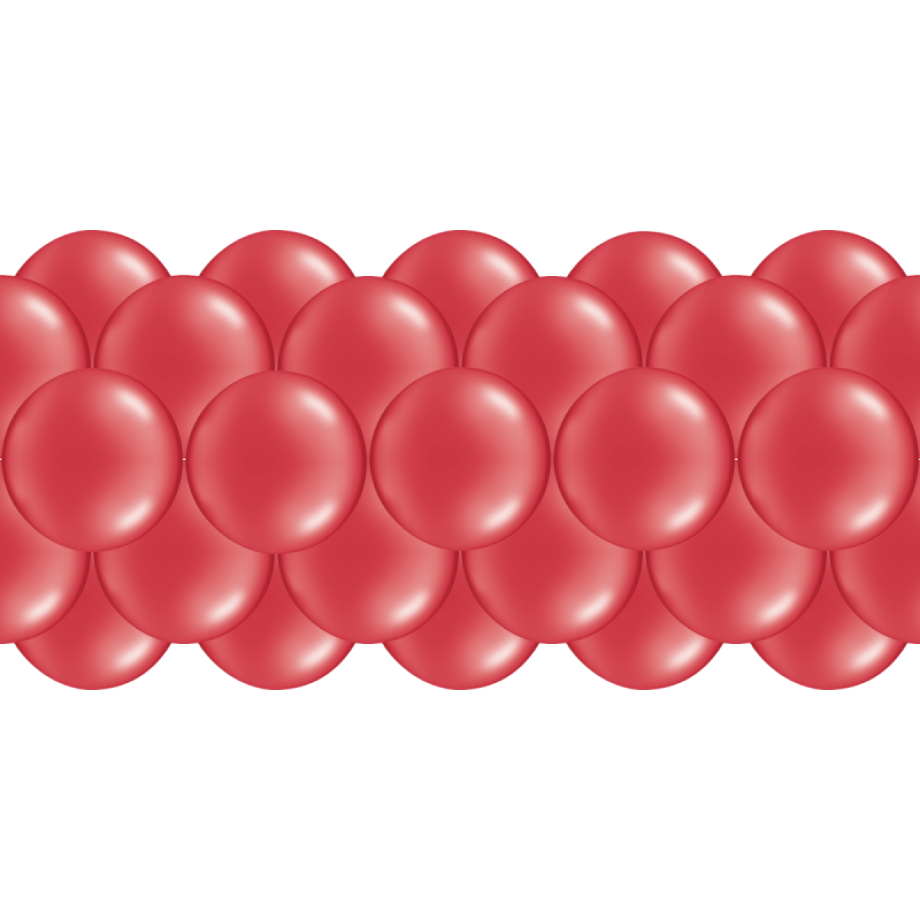 Luftballongirlanden-Set Rot ab 3 m