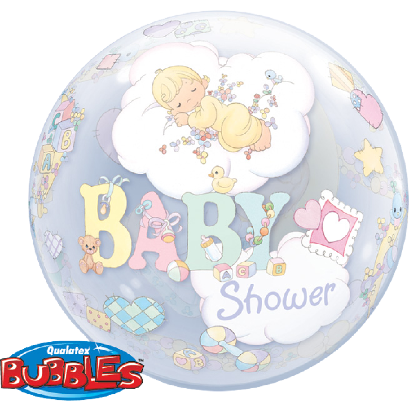 Ballonpost Geburt: Baby Shower (Bubble)