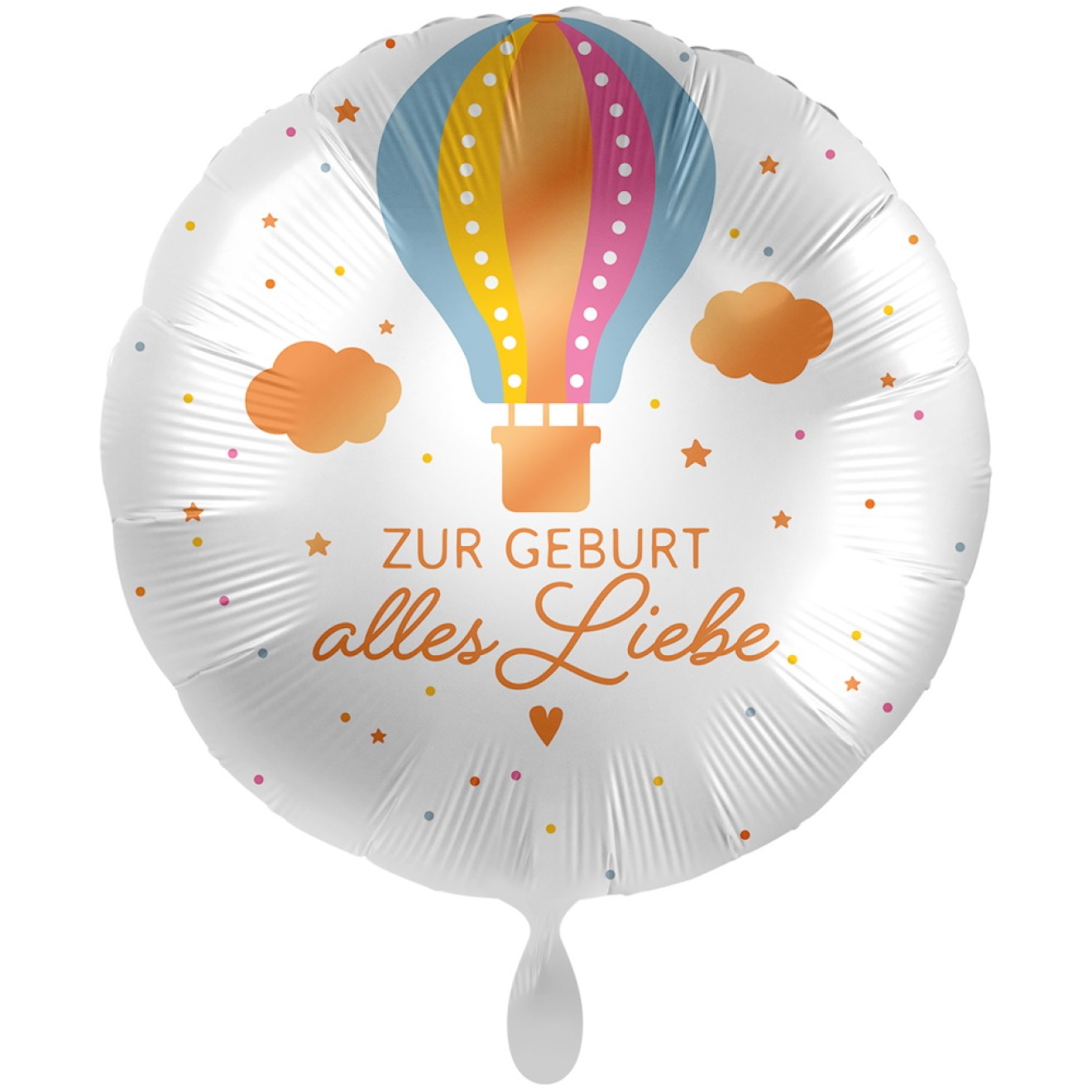 Folienballons Geburt - Alles Liebe (Heissluftballon) Ø 45 cm