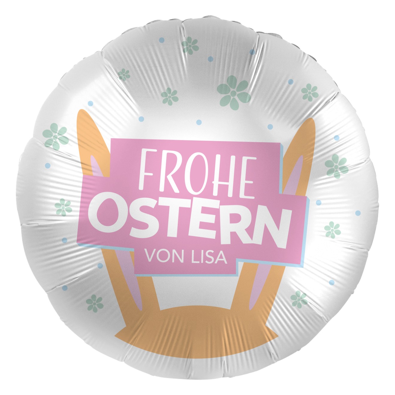 Folienballons Personalisiert - Frohe Ostern Ø 45 cm | partydiscount24.de