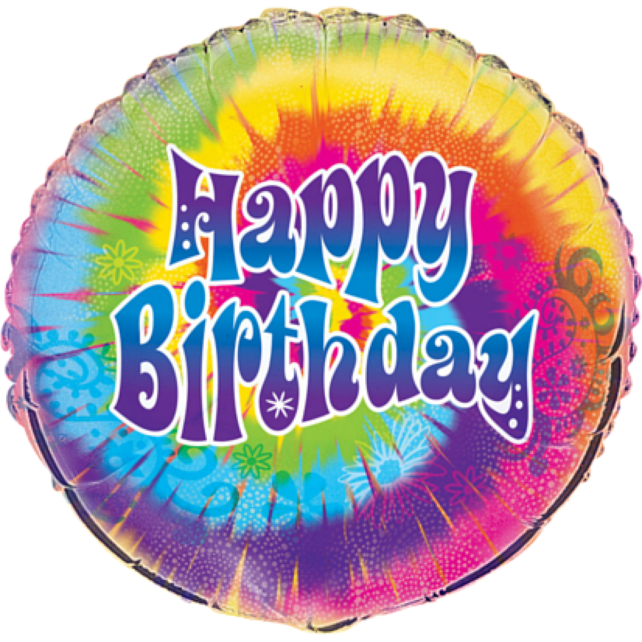 Ballonpost Geburtstag: Happy Birthday - Pastell Regenbogen