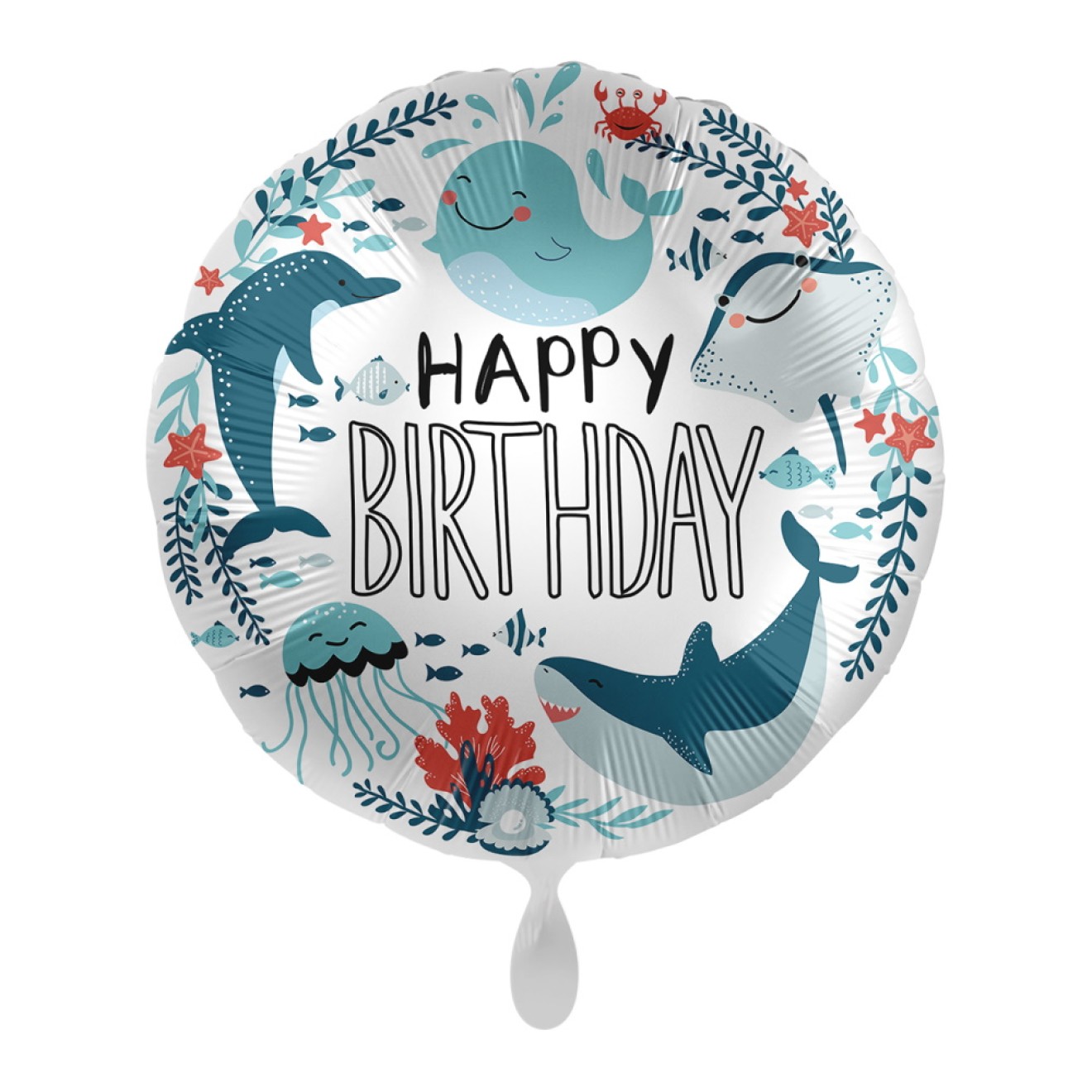 Folienballons Geburtstag - Unter dem Meer Ø 45 cm