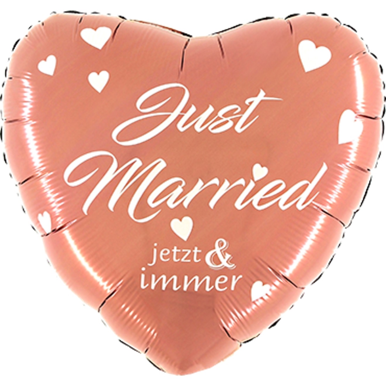 Ballonpost Hochzeit Rose Gold - Just Married Jetzt & Immer