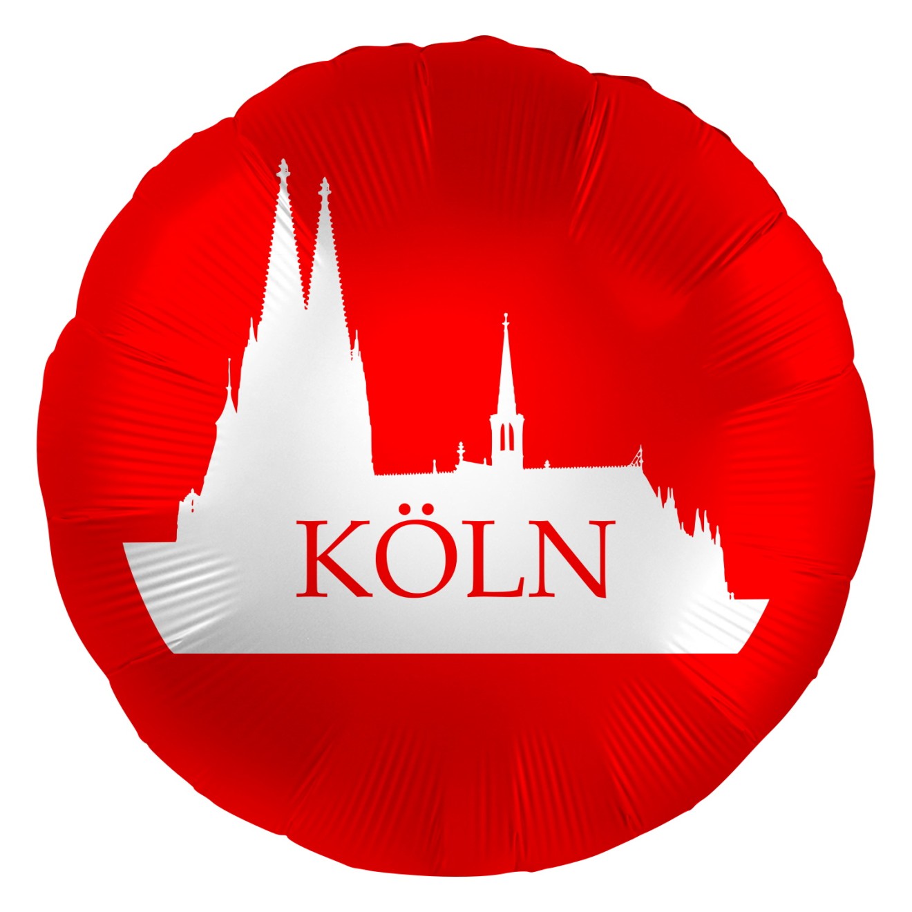 Folienballons Köln - Kölner Dom (Rot) Ø 45 cm