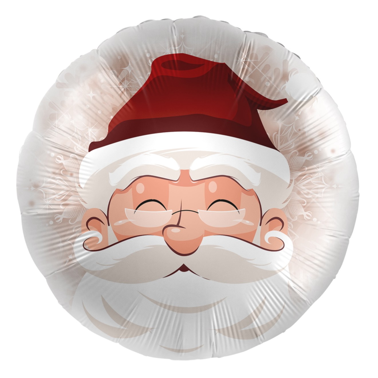Folienballons Satin Weihnachten - Weihnachtsmann Kopf Ø 45 cm