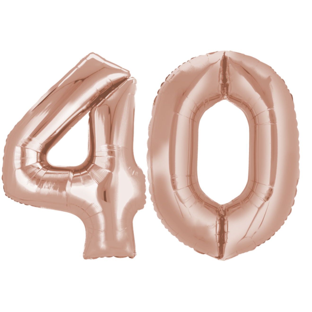86cm Folienballon-Deko Zahl 40 Geburtstag Jubiläum gold metallic 21 Teile